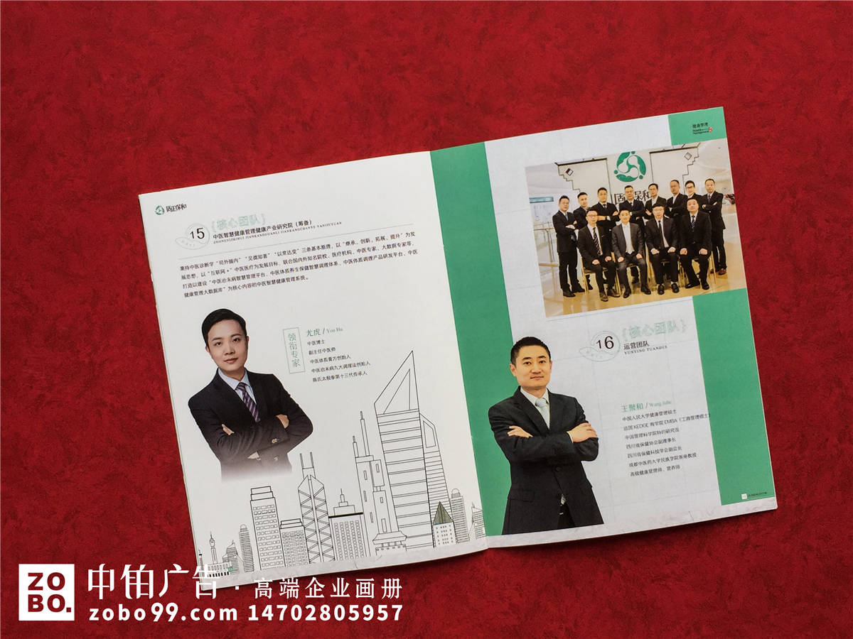 中药产品、健康管理公司宣传册