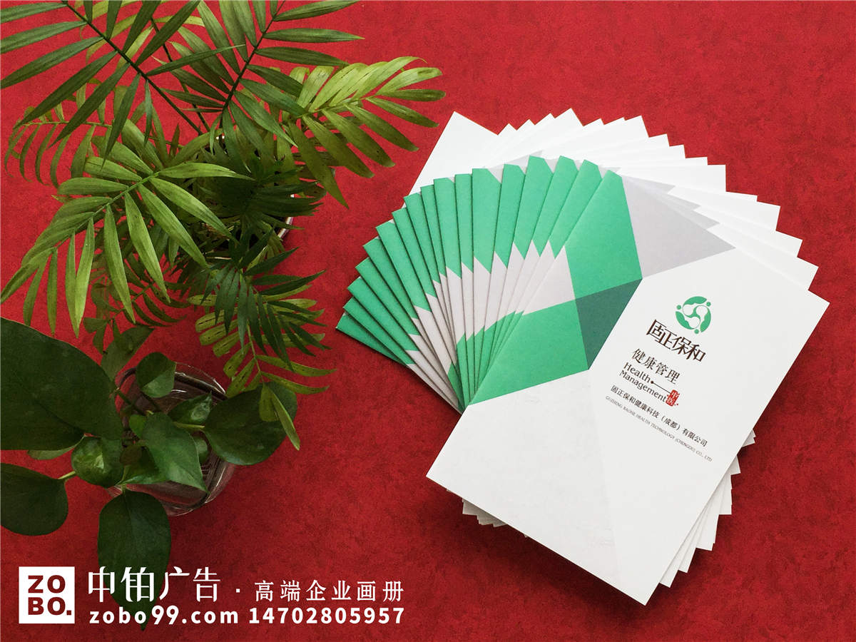 中药产品、健康管理公司宣传册