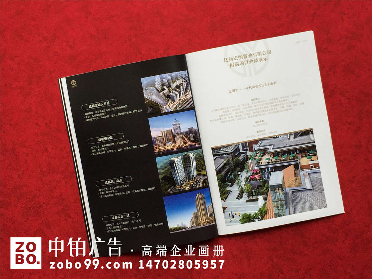 房产开发、物业管理、工程造价咨询等公司宣传册