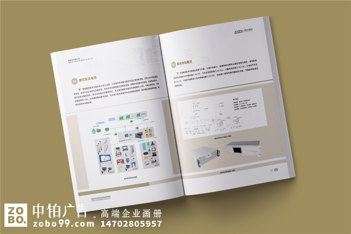 零碳技术智能化可再生能源技术公司宣传册设计