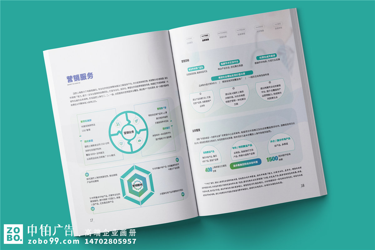药品分销公司宣传册设计-医疗流通企业画册设计
