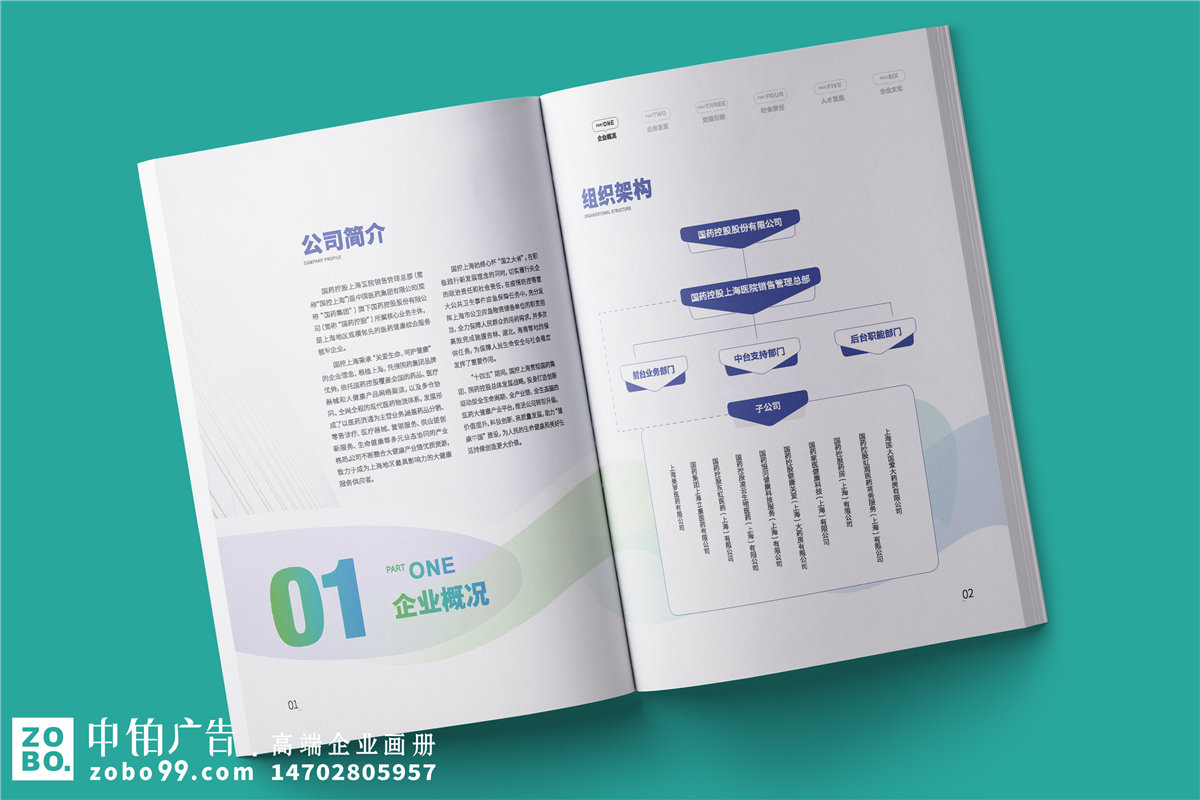 药品分销公司宣传册设计-医疗流通企业画册设计