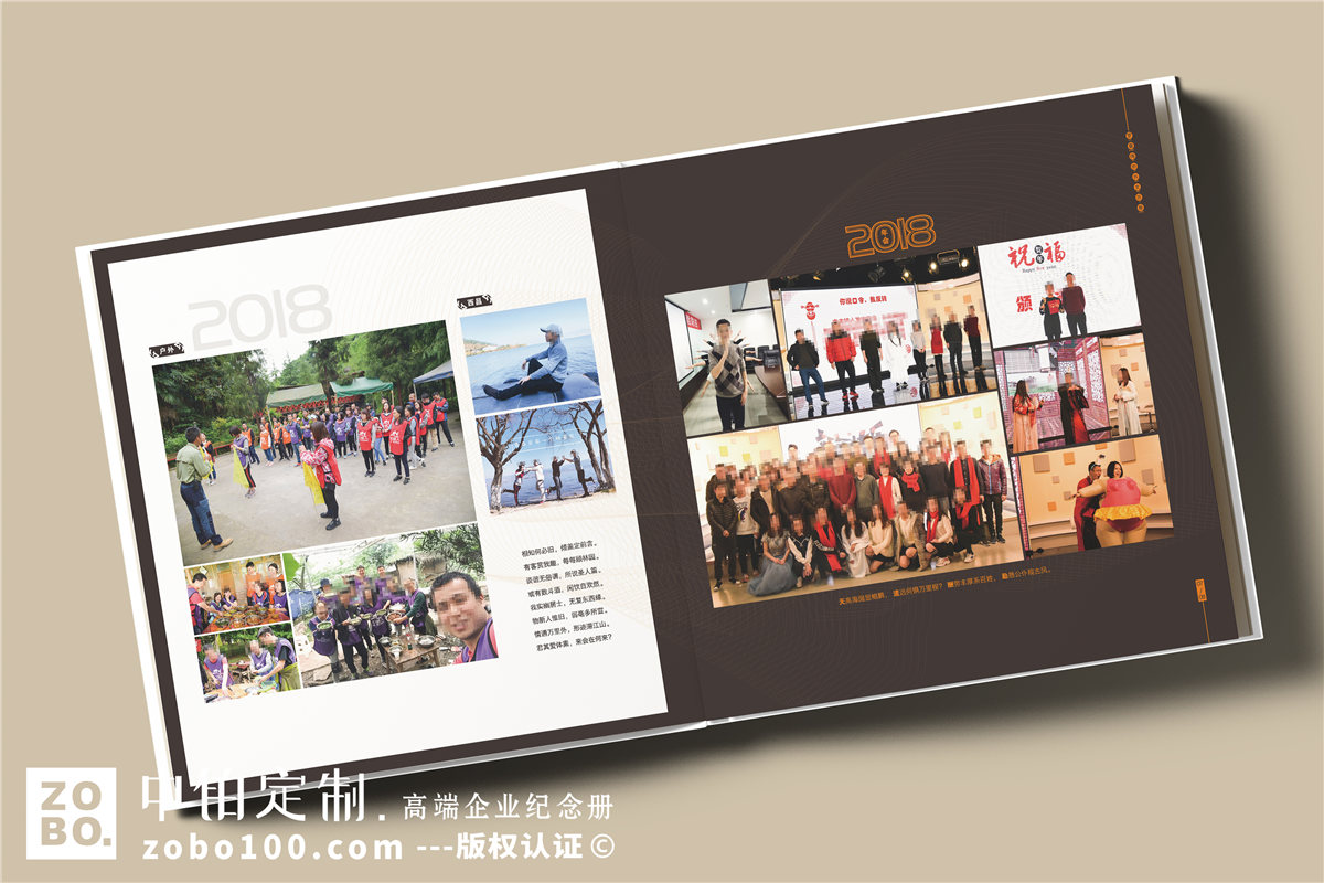 公司周年纪念画册设计-企业5周年制作相册